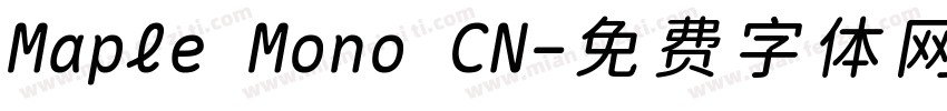 Maple Mono CN字体转换